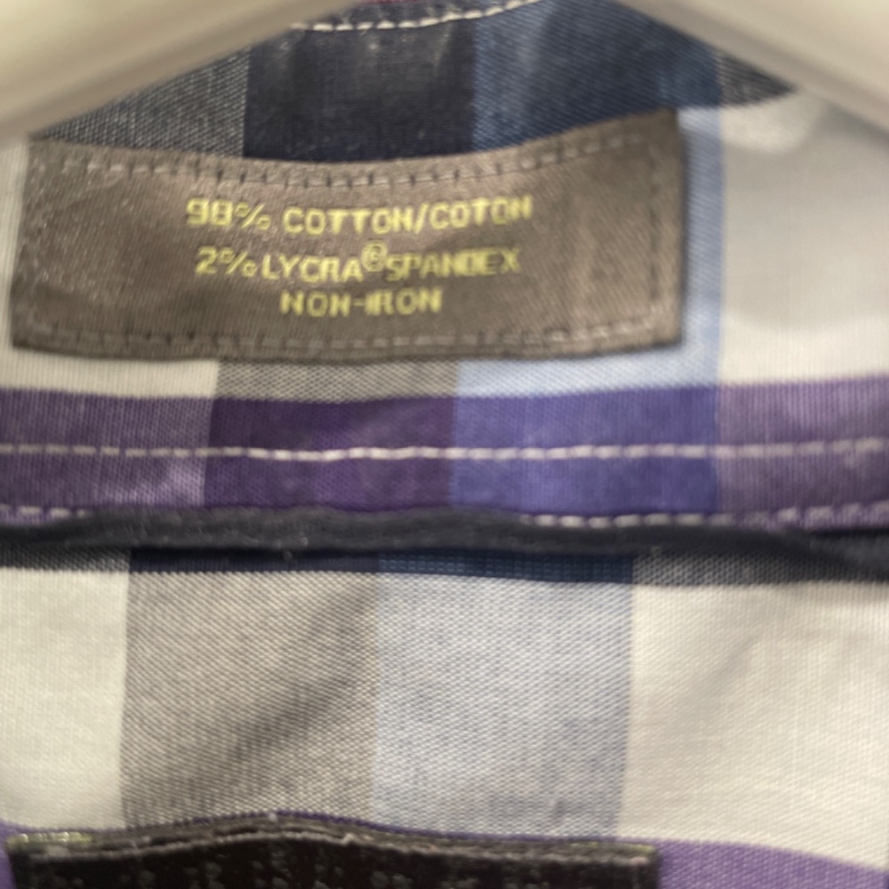 Euc Calibrate Checked Button Down - 16.5 X 36/37 - image 4